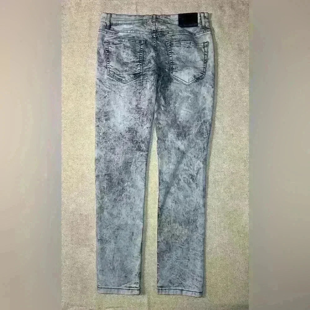 Raw X Mens Jeans Size 32x31 Skinny Fit Distressed Grunge Hip Hop B0061 - Picture 3 of 12